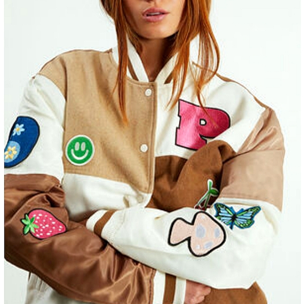 Rare Pacsun Patchwork Varsity Jacket